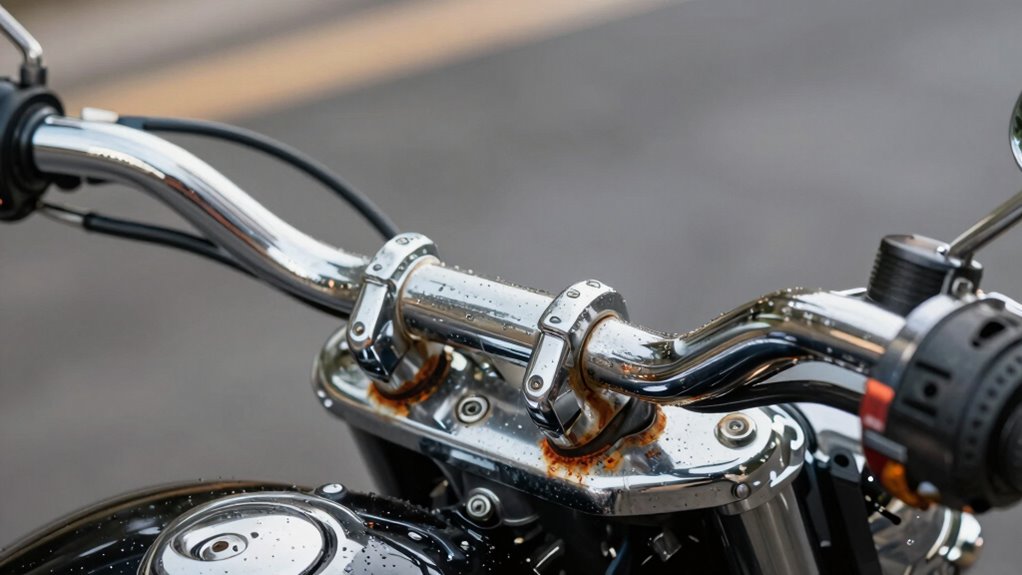 chrome corrosion despite shine