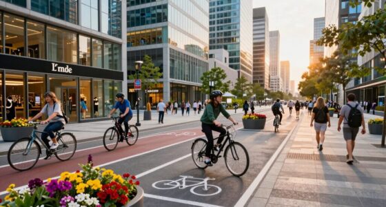 cyclists benefit from car free zones