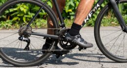 maintaining steady pedaling rhythm