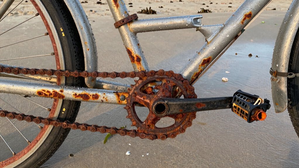 rust accelerates after swimming