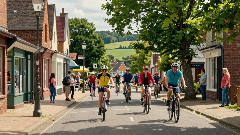 small town cycling infrastructure development