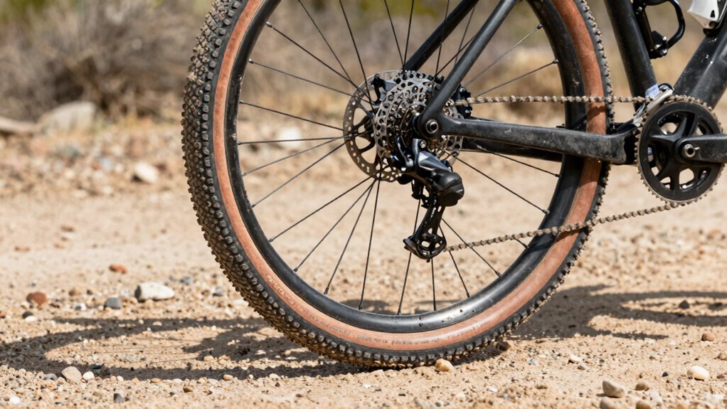 tire clearance enhances riding versatility