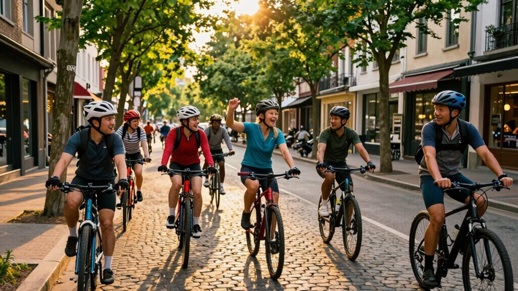 cycling community social benefits