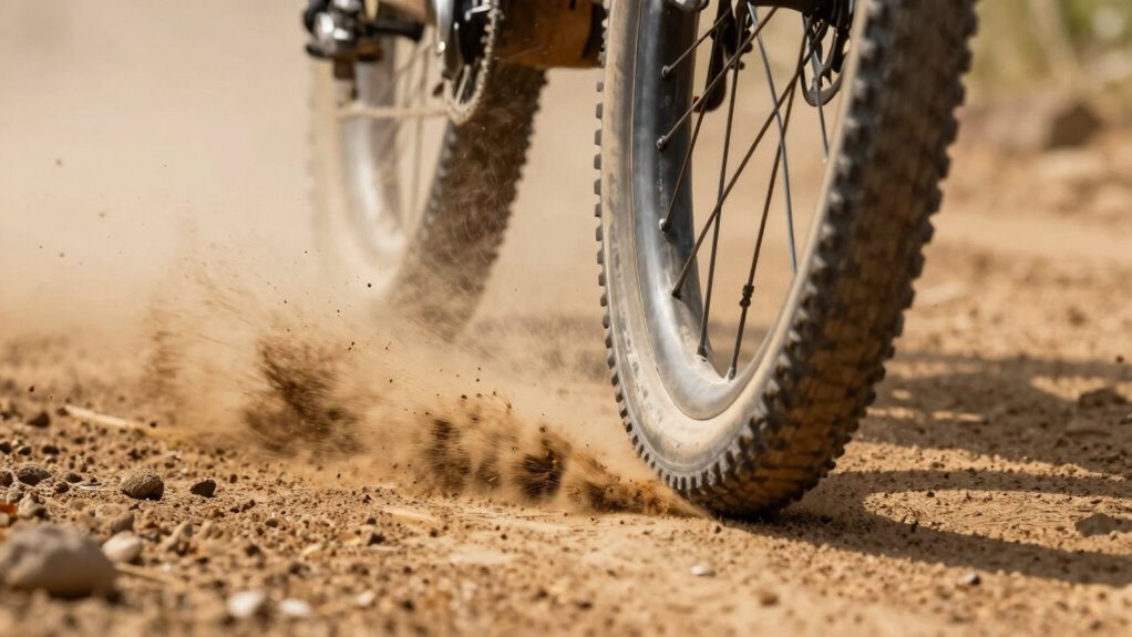 dirt terrain braking sounds