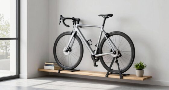 efficient small apartment bike storage