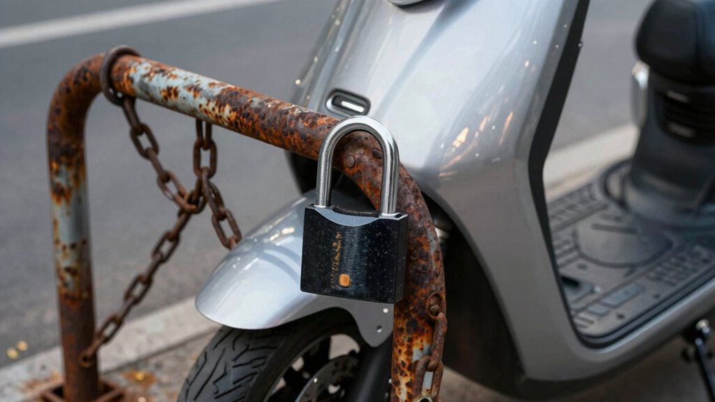 scooter security resembles bikes