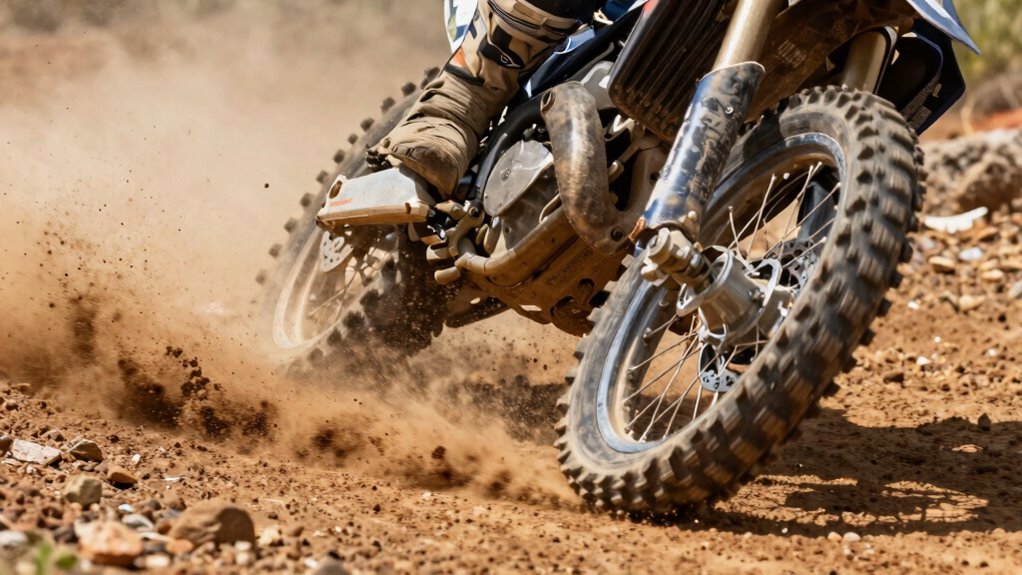 squealing tires on gravel