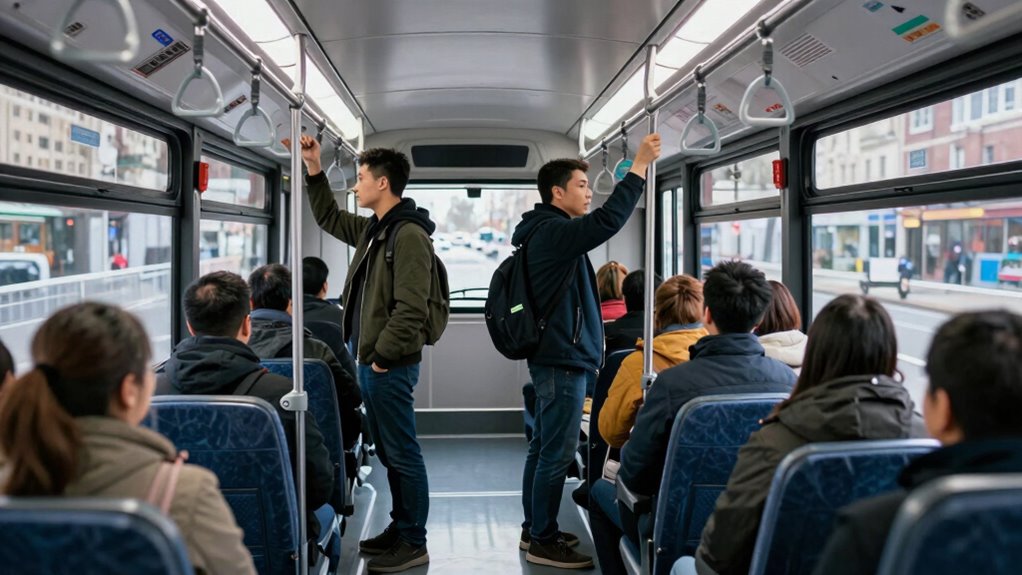 standing or sitting commute choices