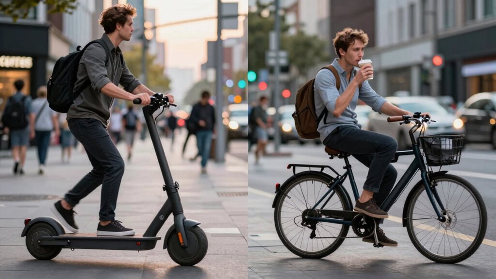 standing versus seated commute