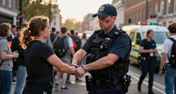 Police officer injured, arrests made amid London disorder after France beat Morocco