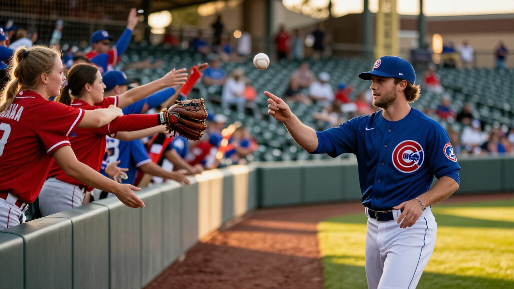 Chicago Cubs Outfielder Ian Happ Tossed A Ball To The Fans With $300 Wrapped Around It To Buy Beers For A Bunch Of Fans
